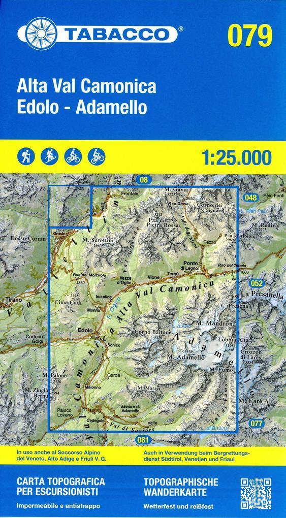 Alta Val Camonica - Edolo - Adamello 1:25. 000