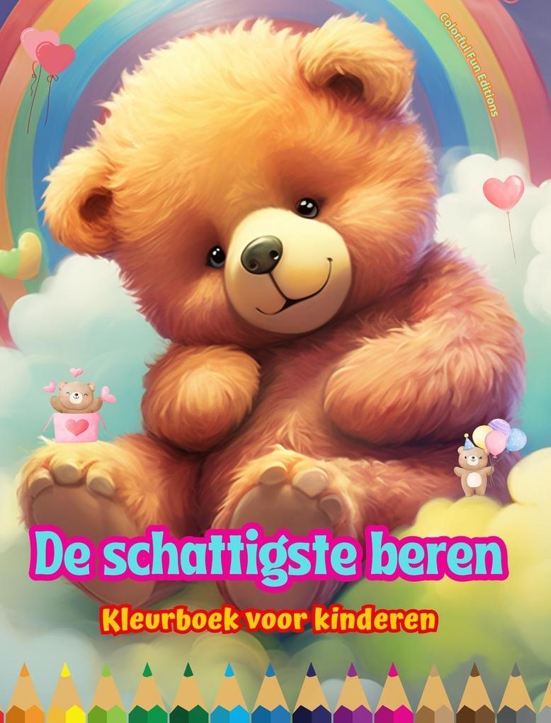 De schattigste beren - Kleurboek voor kinderen - Creatieve en grappige scènes van lachende beren