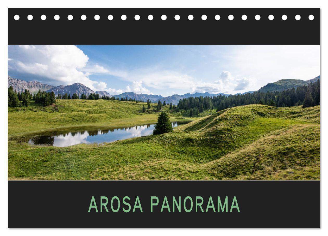 Arosa Panorama (Tischkalender 2025 DIN A5 quer), CALVENDO Monatskalender