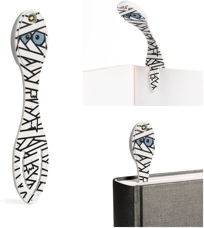 Flexilight Leselicht (Mumie) | 2 in 1 Leselampe & Lesezeichen | Geschenk für Leser, Buchliebhaber | Deutsche Ausgabe