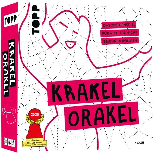 Krakel-Orakel - Das Zeichenspiel für alle, die nicht zeichnen können. Nominiert zum Spiel des Jahres 2025