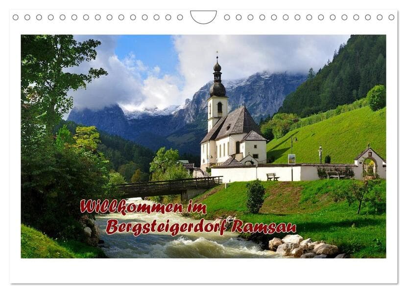 Willkommen im Bergsteigerdorf Ramsau (Wandkalender 2026 DIN A4 quer), CALVENDO Monatskalender