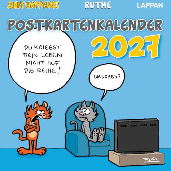 Shit happens! Postkartenkalender 2027