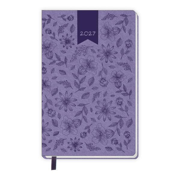 TRÖTSCH - Taschenkalender A6 Soft Touch Blumen 2027