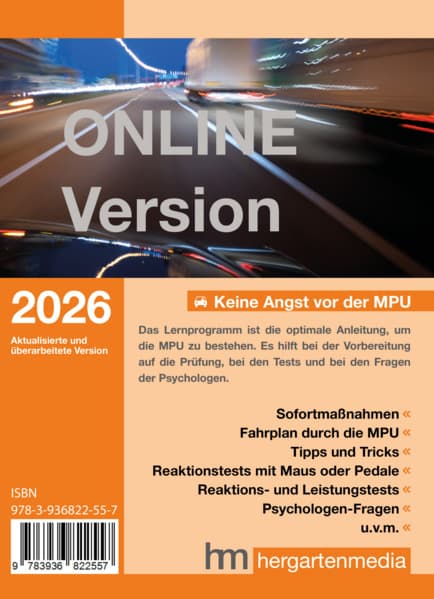 Keine Angst vor der MPU 2026. Code in Box