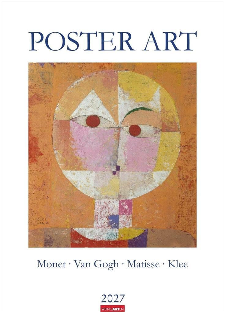 Poster Art Kalender 2027 - Monet Van Gogh Matisse Klee