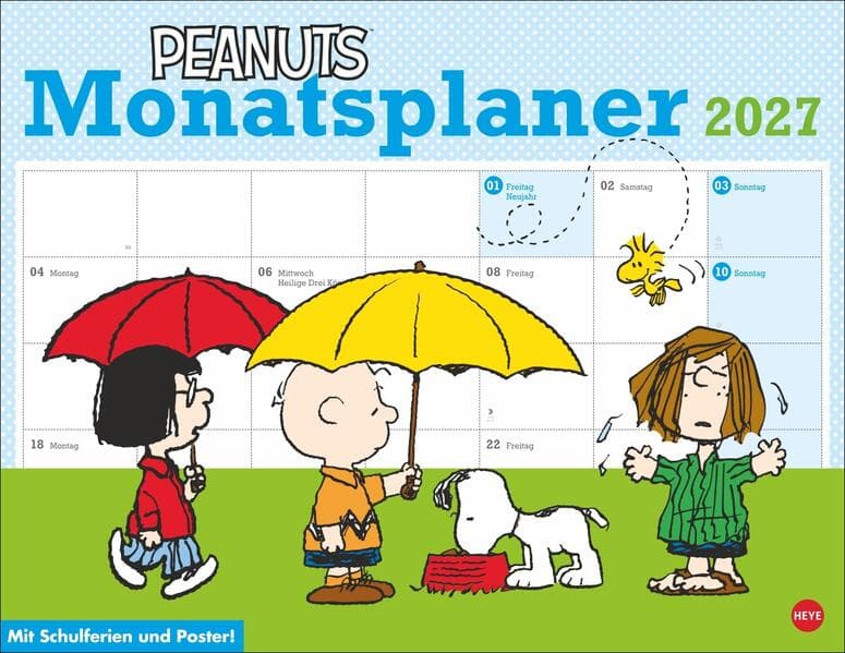 Peanuts Monatsplaner 2027