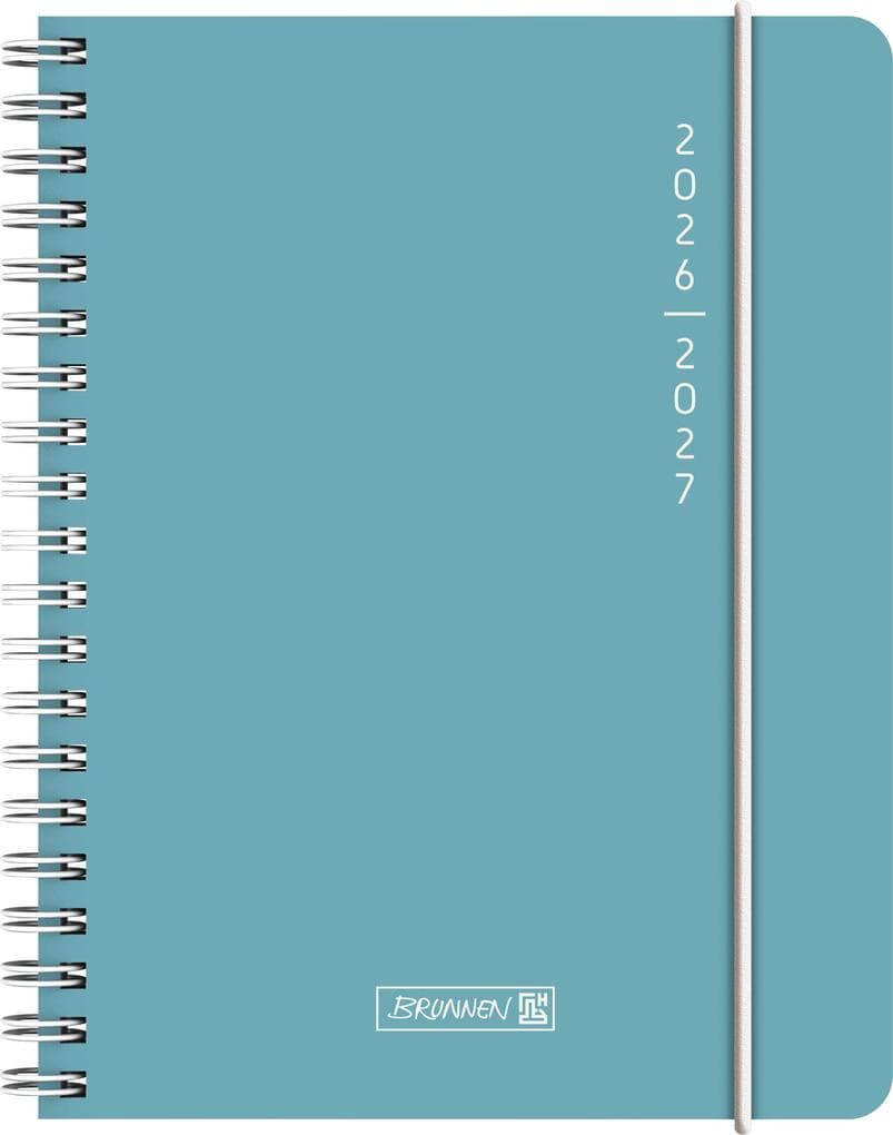 Schülerkalender 2026/2027 "Plain Blue" | A6, Kunststoff