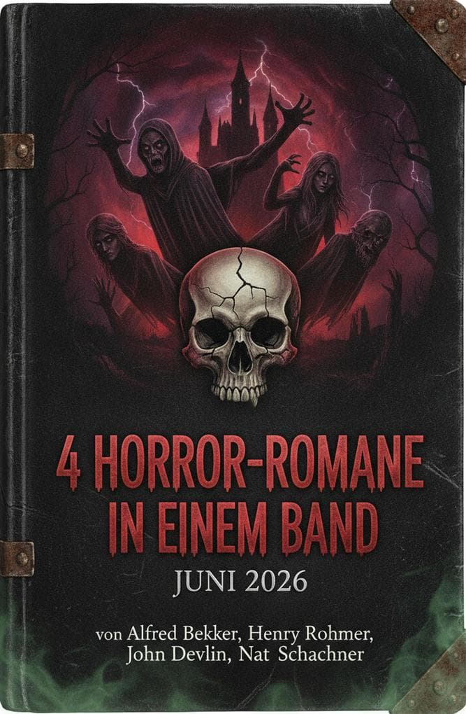 4 Horror-Romane in einem Band Juni 2026